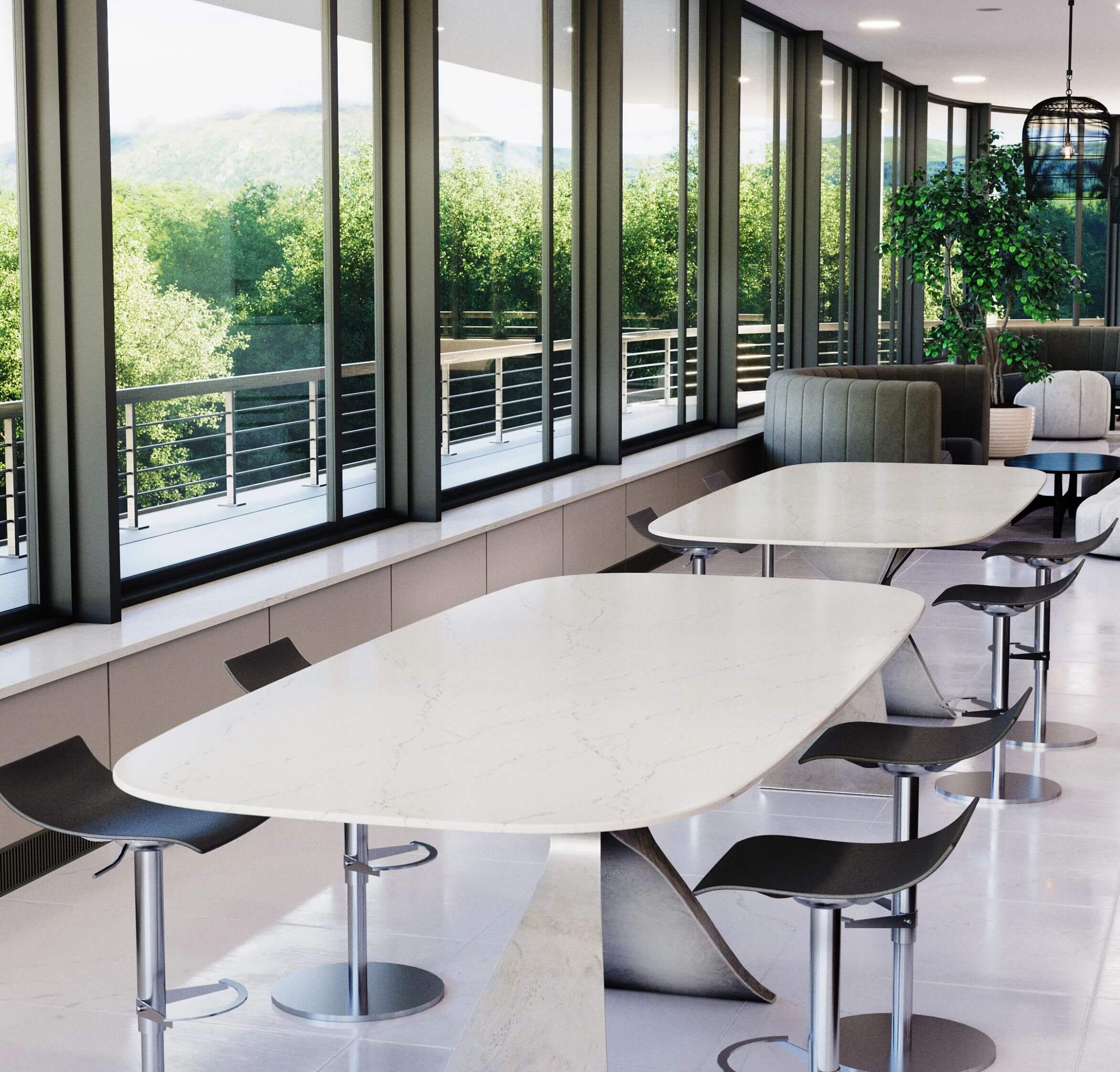 Beckington Cambria Quartz Tables
