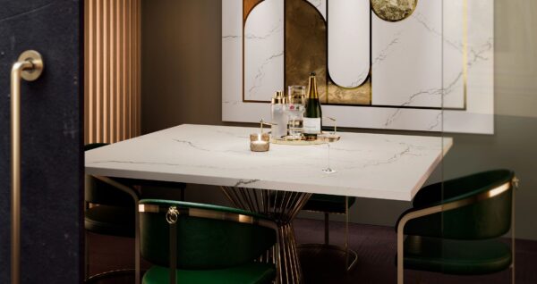 Berkshire Brass Smooth Cambria Quartz Bathroom Countertops