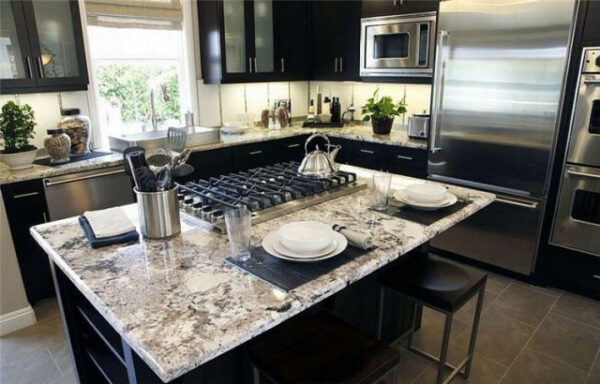 Bianco Antico Extra Granite Kitchen1