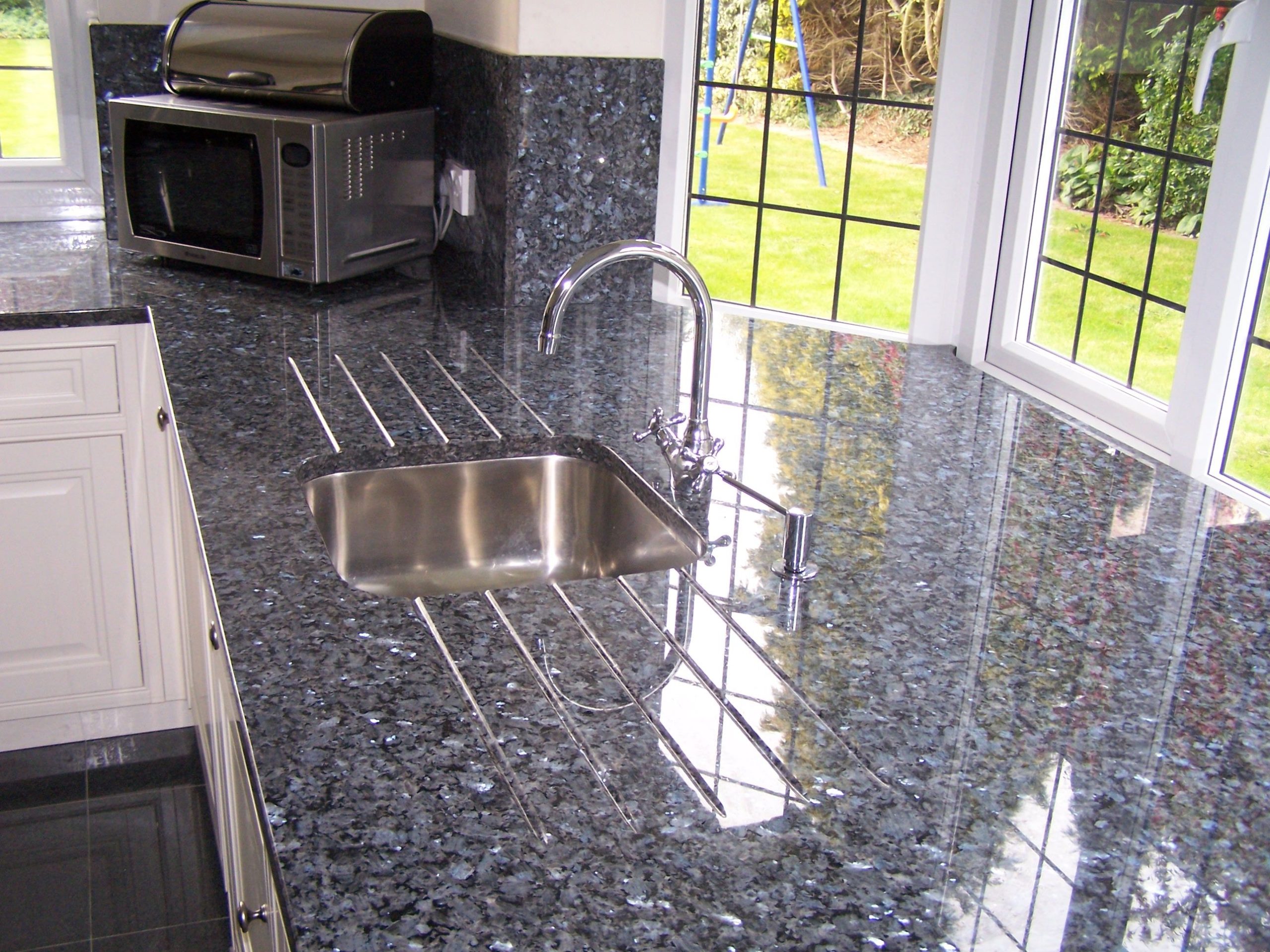 Blue Pearl Granite Kitchen