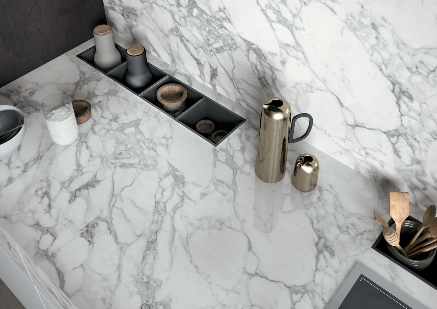 Calacatta Arabescato Infinity Porcelain Countertops