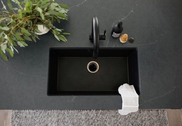 Charcoal Soapstone Silestone Quartz Sample Kitchen