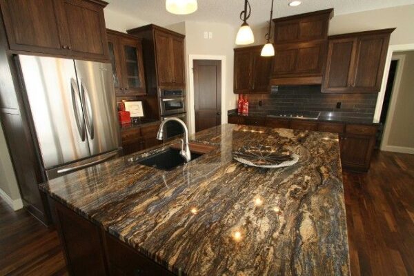 Cinderella Blue Granite Kitchen