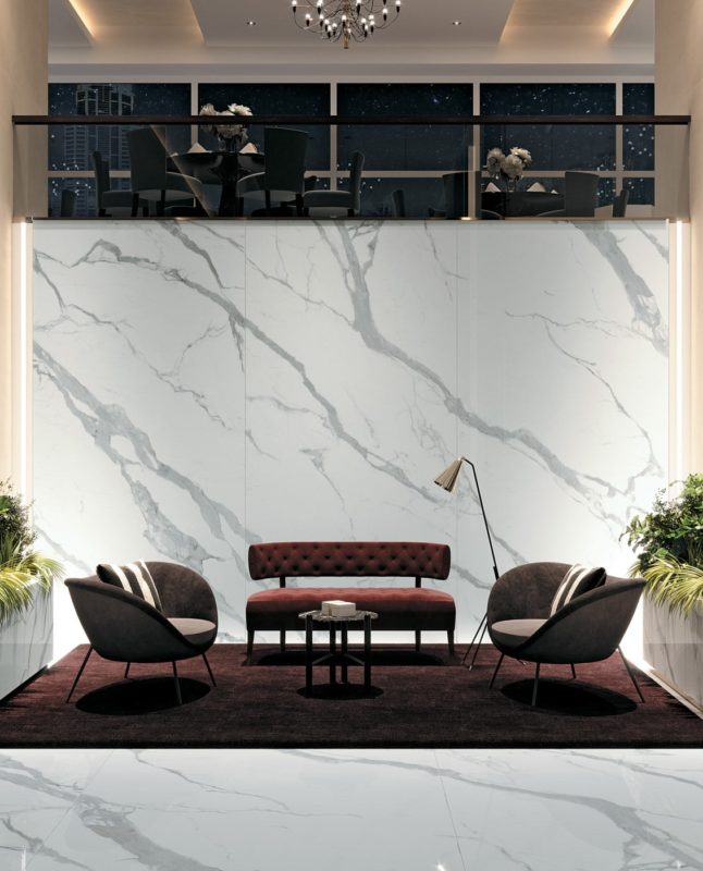 Classic Statuario Infinity Porcelain Wall Countertops