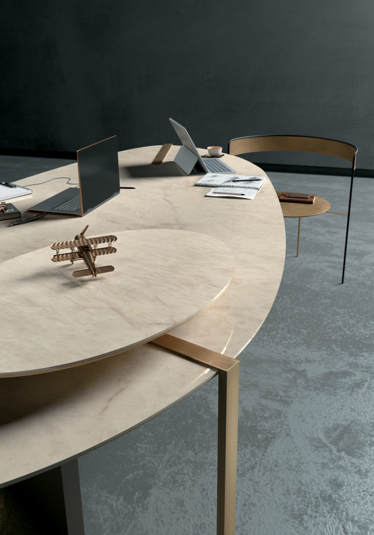 Crystal Amber Infinity Porcelain Countertops