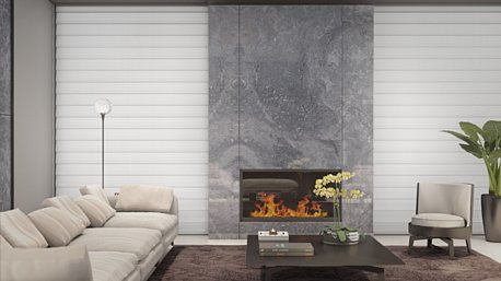 Donatello Granite Fireplace
