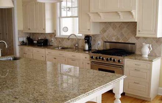 Golden Flower Granite Kitchen