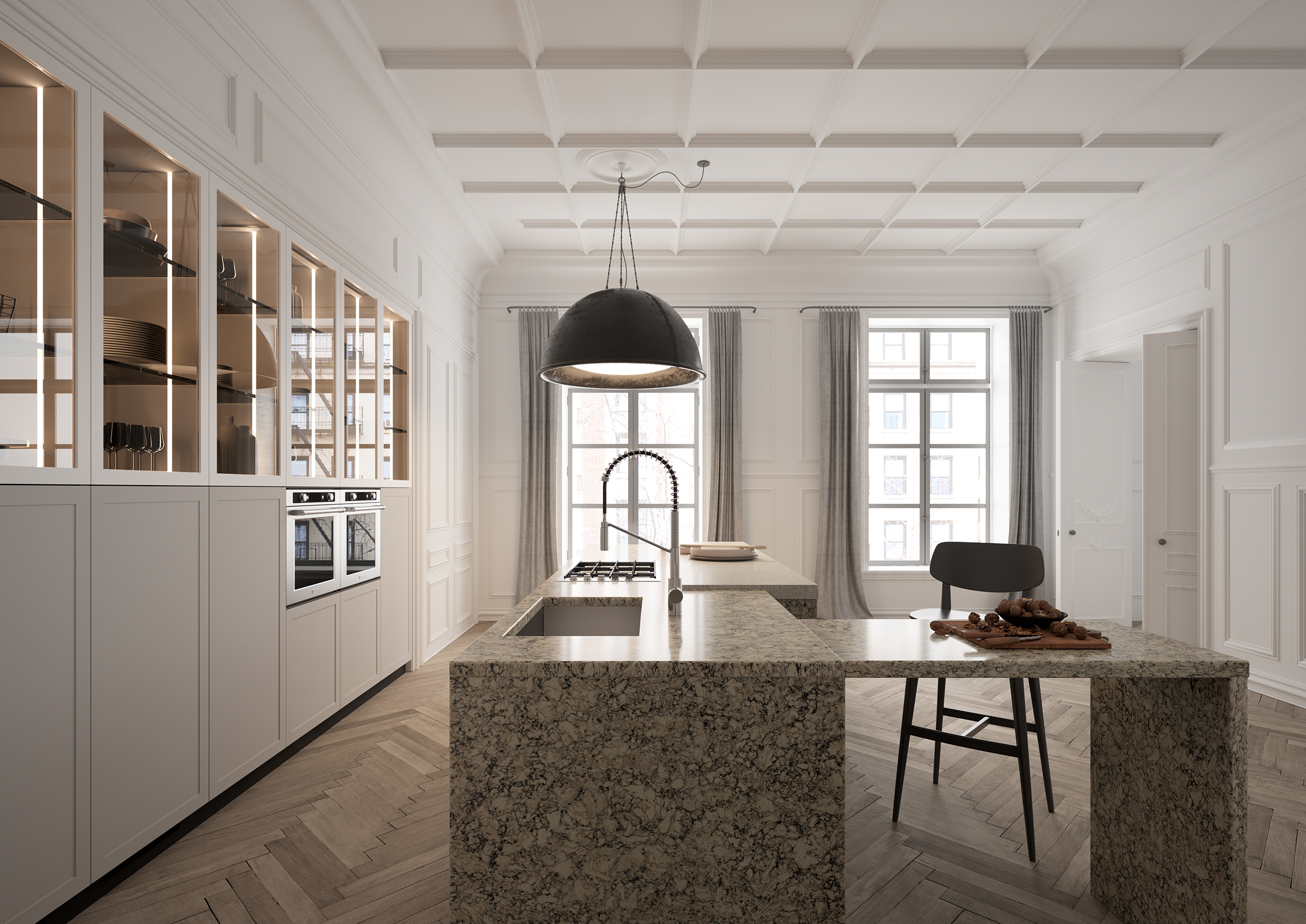 Intermezzo LG Viatera Quartz Kitchen Countertops