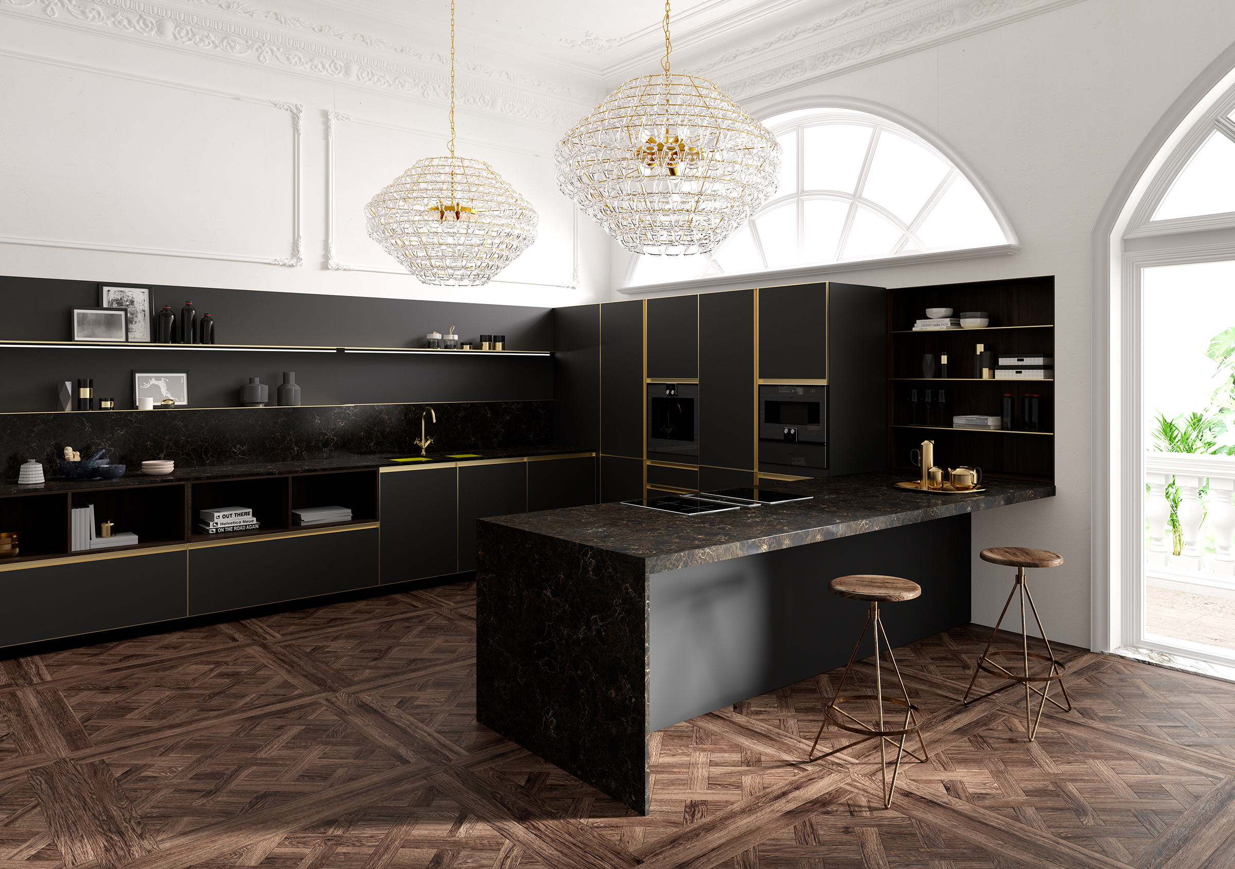 Nocturne LG Viatera Quartz Kitchen Countertops