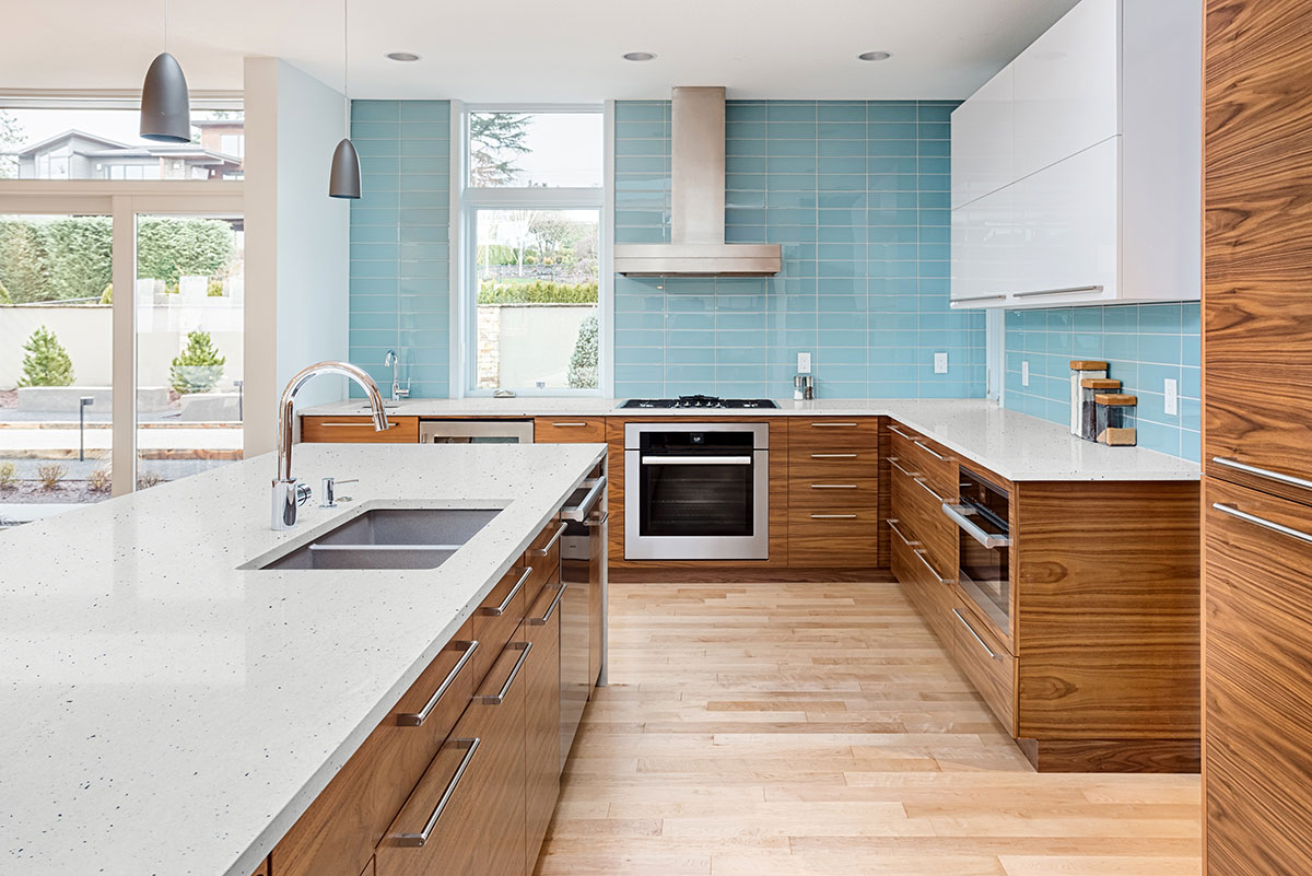 Pitaya Leather : Polished Granite Kitchen