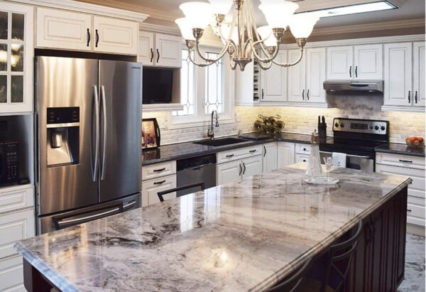 River Blue Granite Kitchen