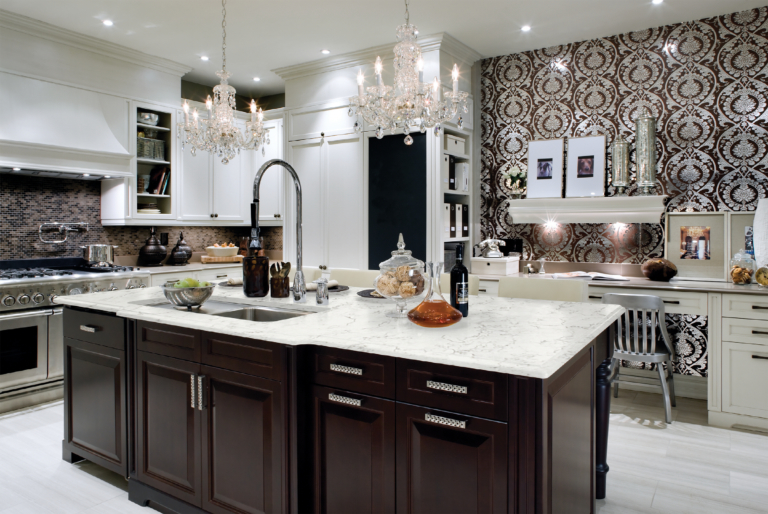Rococo LG Viatera Quartz Kitchen Island
