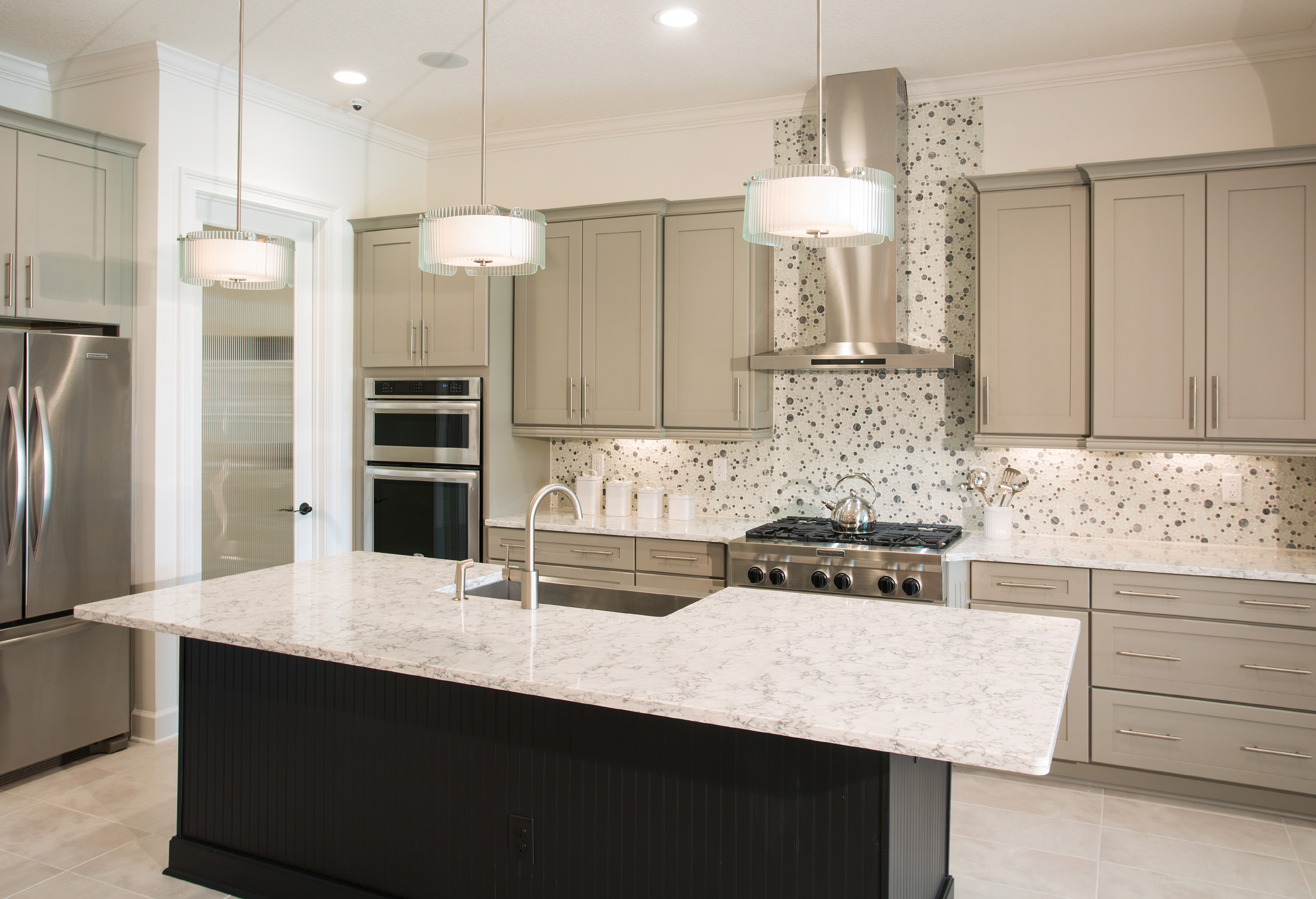 Rococo LG Viatera Quartz Kitchen Island Countertops