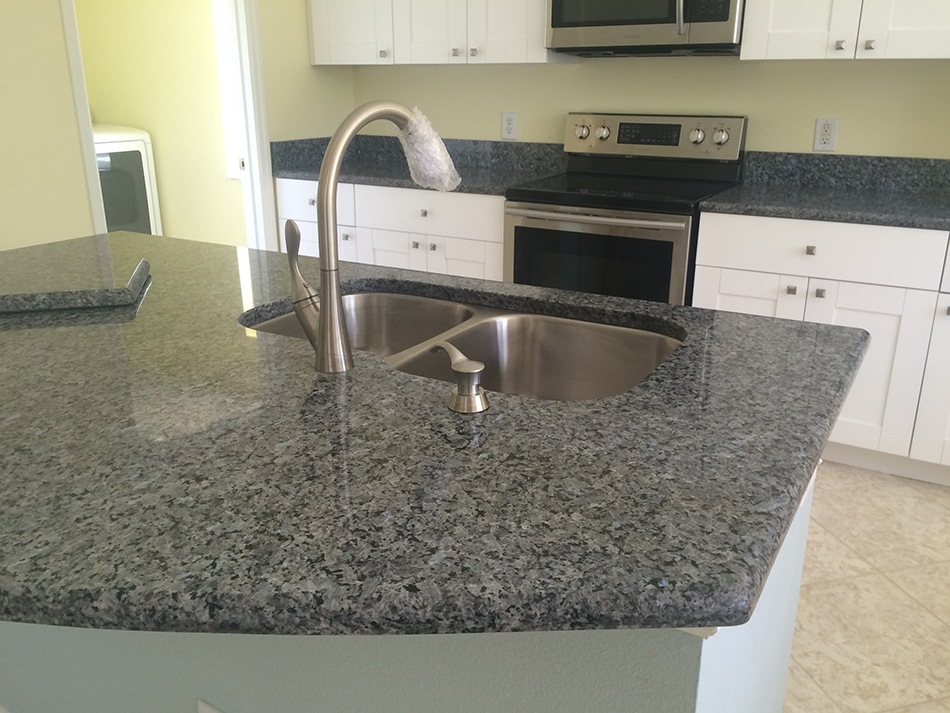 Royal Blue Pearl Granite Kitchen