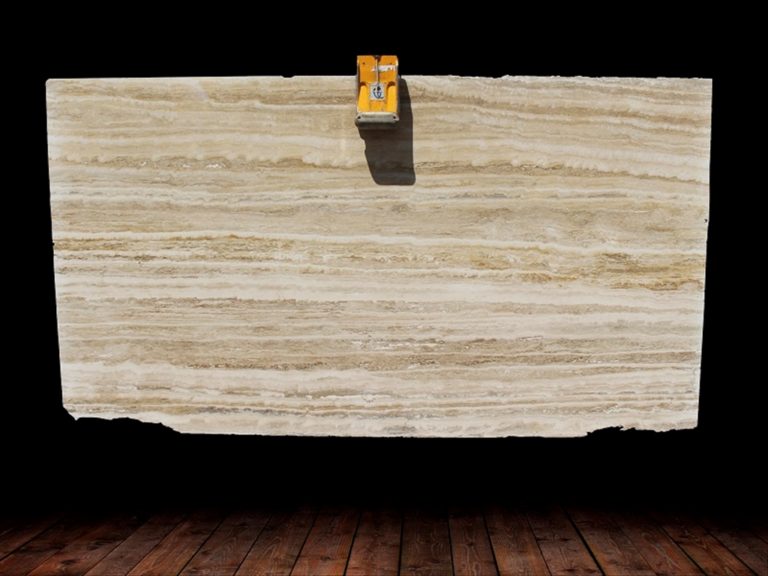 Silver Gold Travertine Polish-2 Cm Slabs