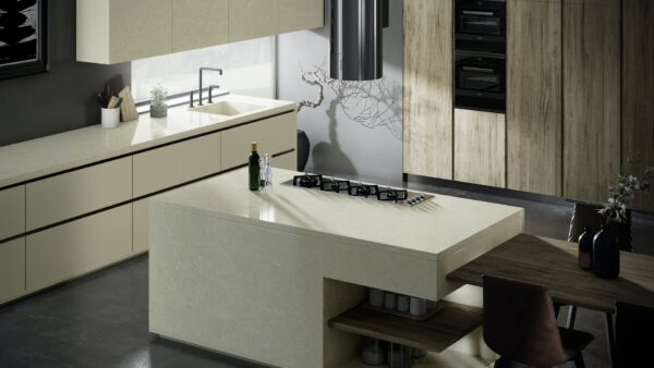 Silken Pearl Silestone Quartz Kitchen
