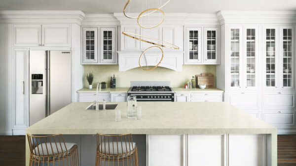 Silken Pearl Silestone Quartz Kitchen1