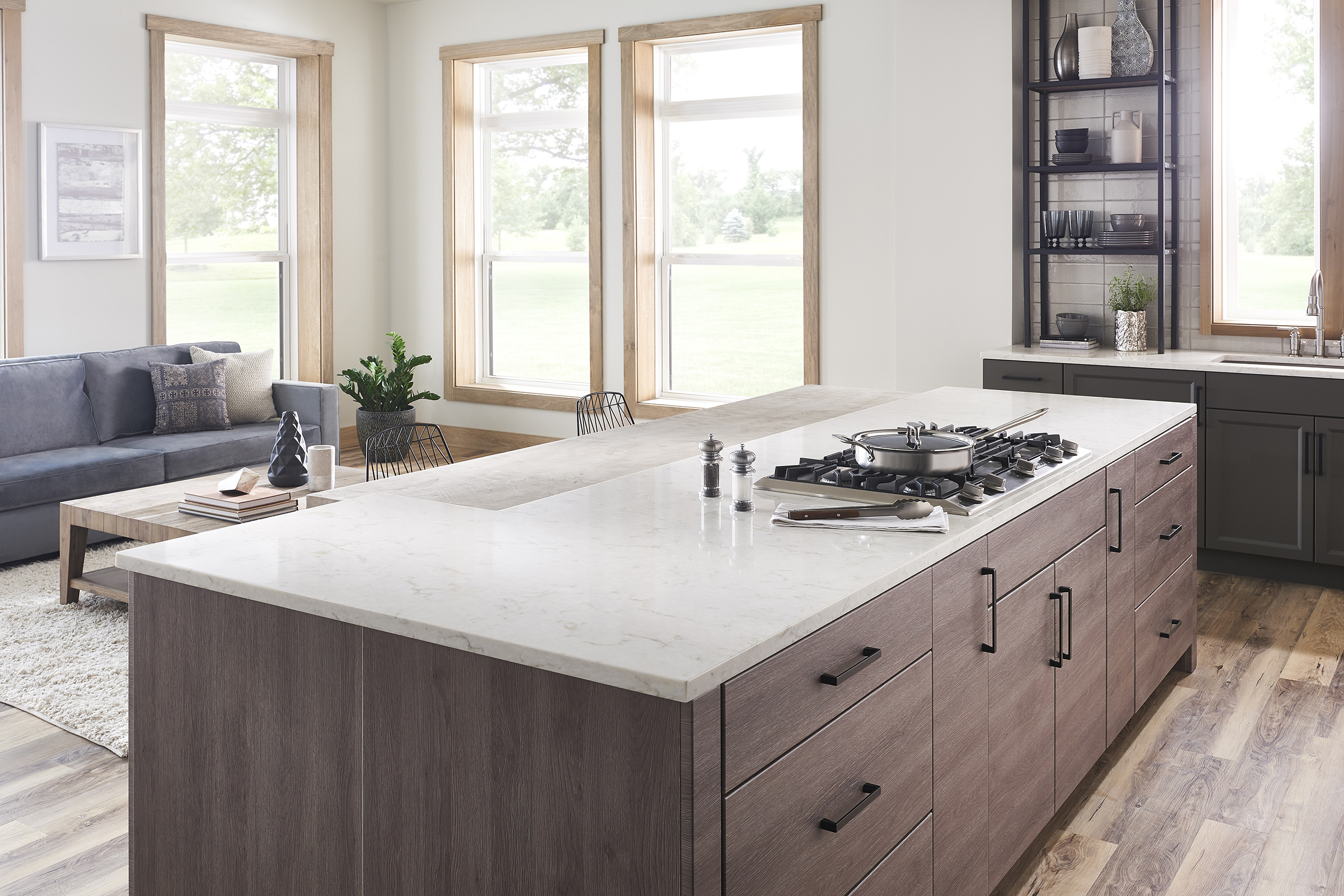 Soprano LG Viatera Quartz Kitchen Island