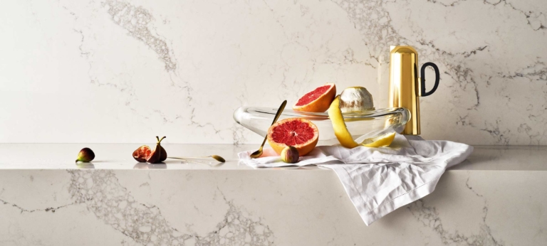 Statuario Maximus Caesarstone Quartz Kitchen Countertops