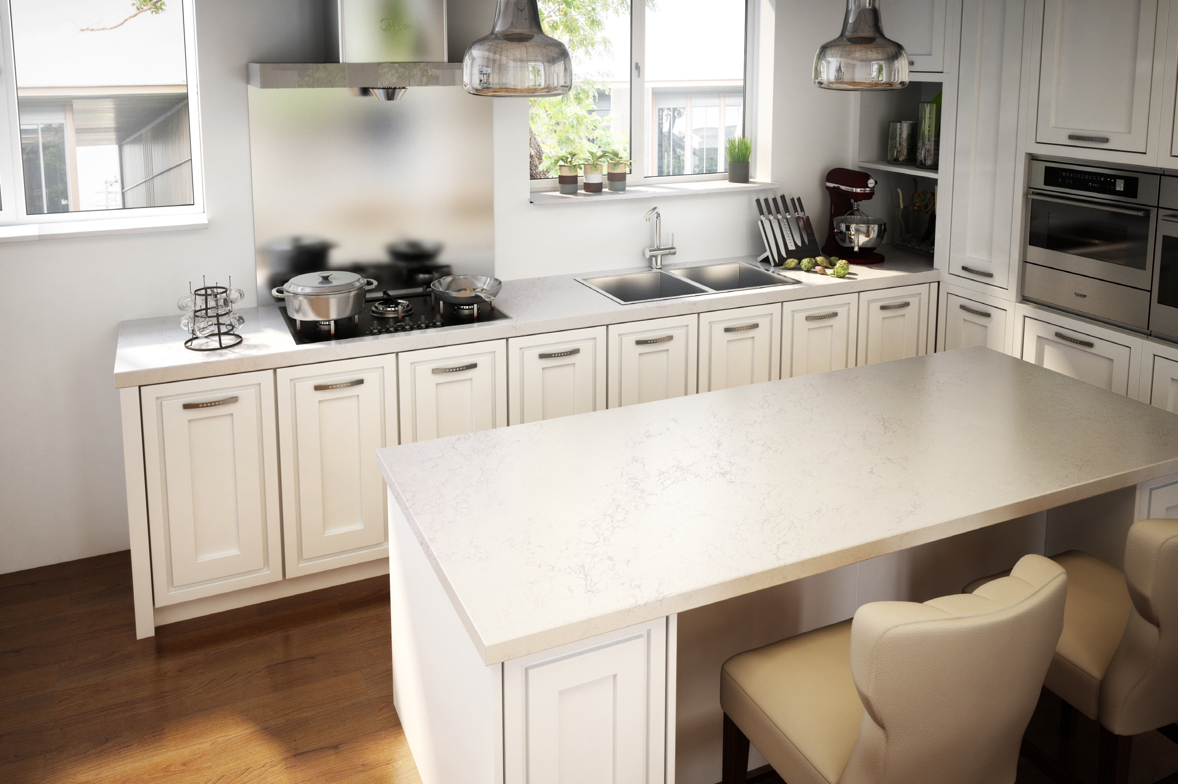 Stella LG Viatera Quartz Kitchen Countertops