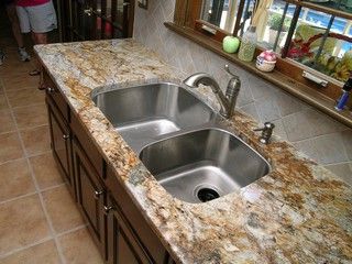 Typhoon Gold Granite Kitchen