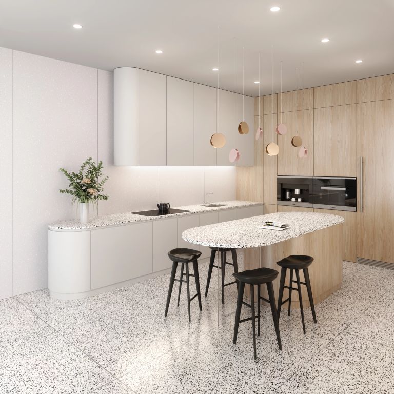 Vail Village Cambria Quartz Kitchen
