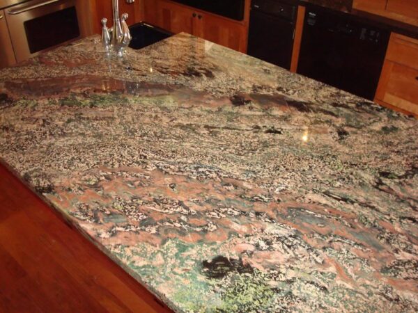 Verde Fuoco Granite Kitchen
