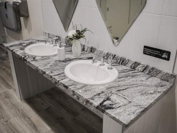 Viscount White Granite Bathroom Countertop