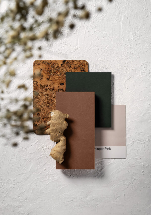 Arcilla Red Silestone Quartz moodboard